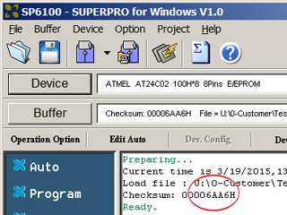 programmer software-checksum